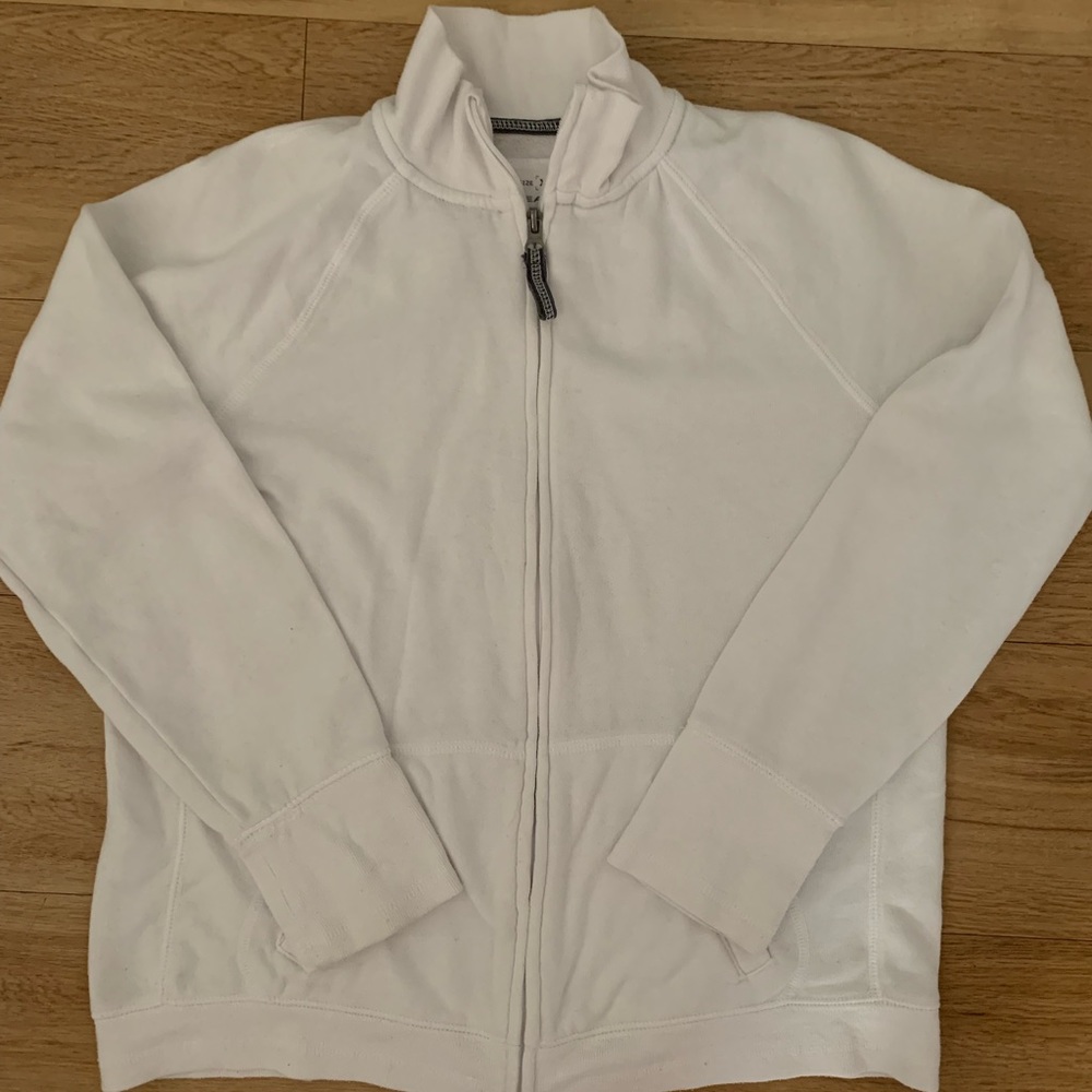 ✈️White ZipUp Sweatshirt